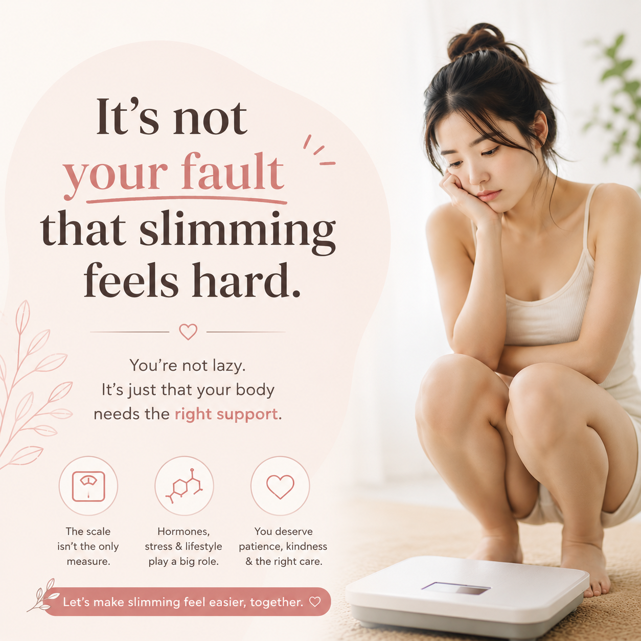 It is not your fault that slimming feels hard. Your body needs the right support.