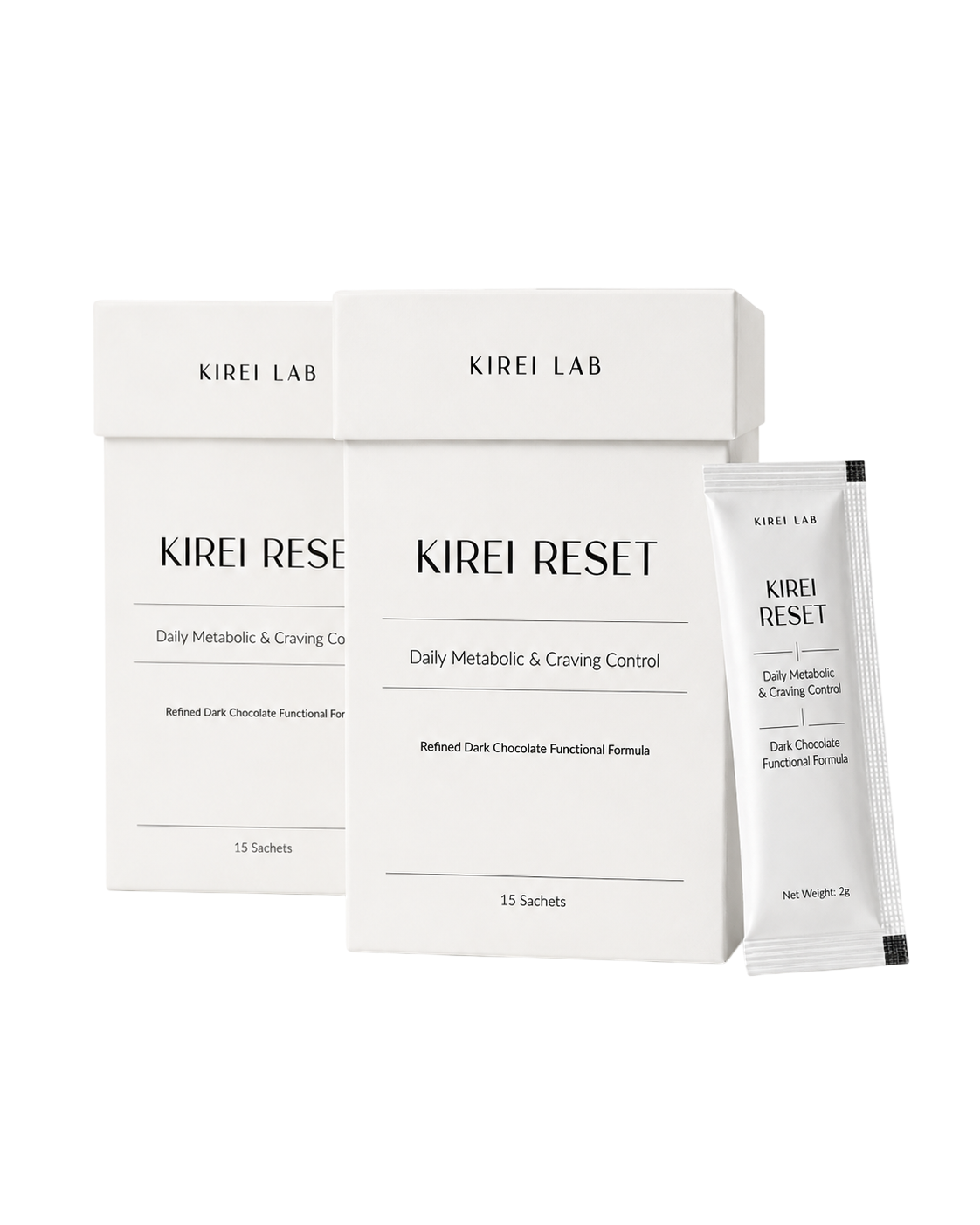Two KIREI RESET boxes with sachet