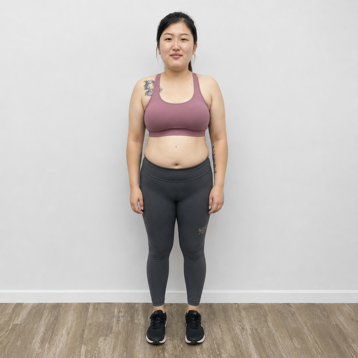 Customer progress photo before routine