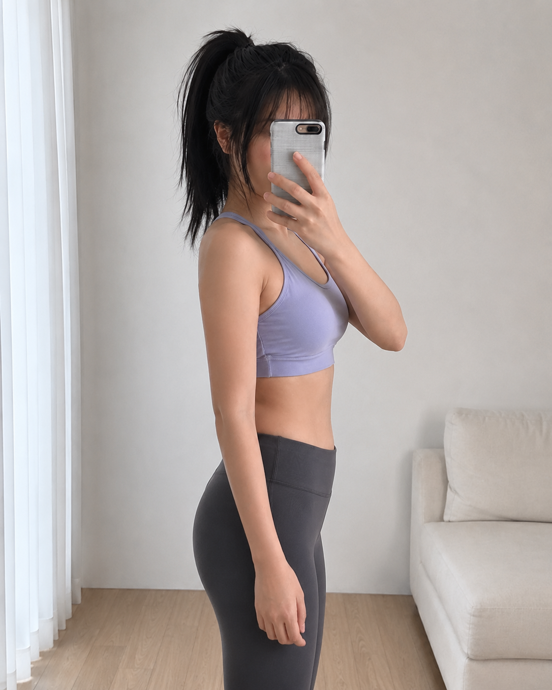 Customer progress photo after routine alternate angle
