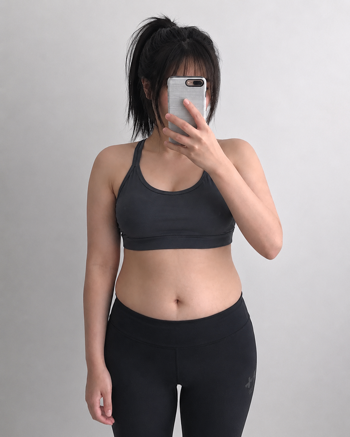 Customer progress photo before routine